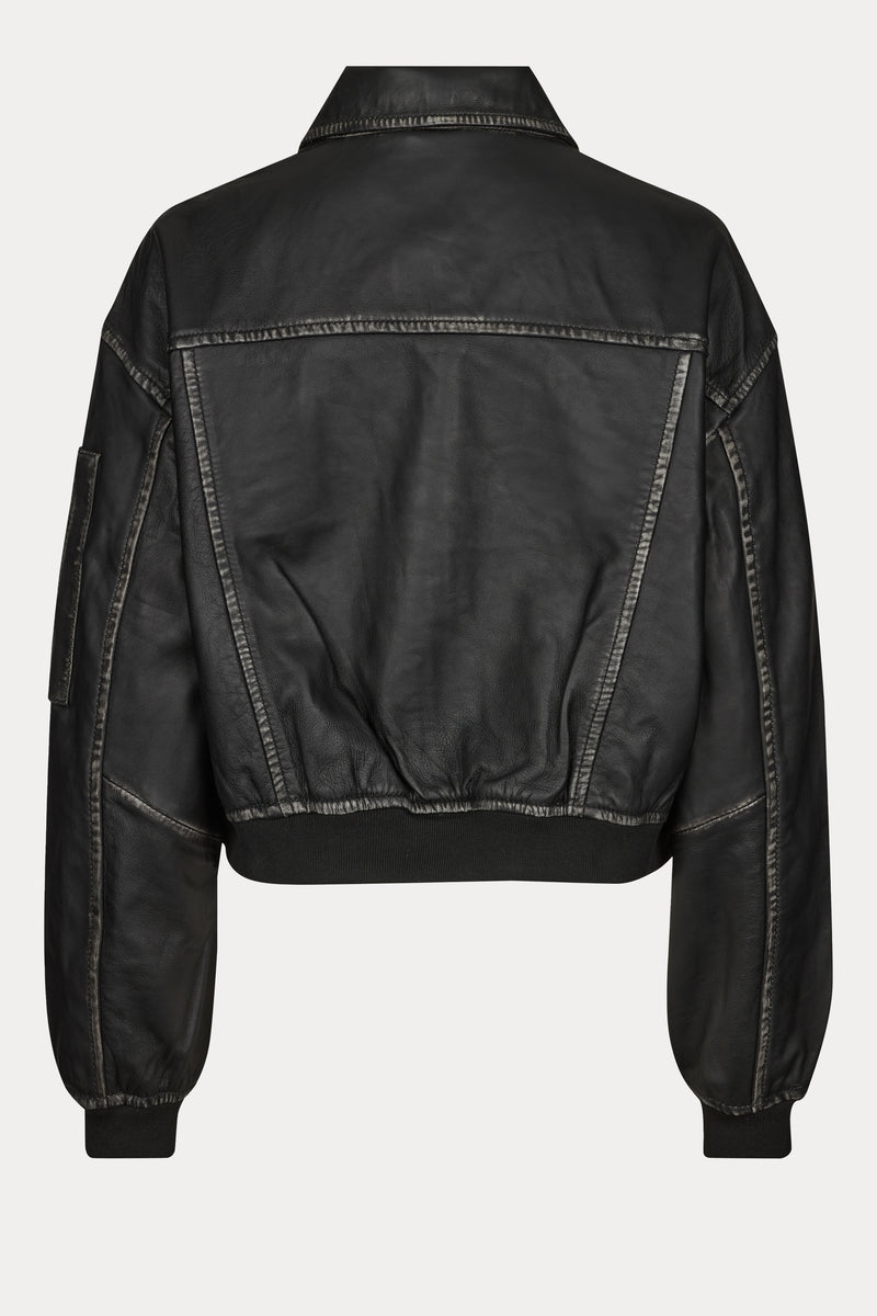 OSRocker Leather Bomber