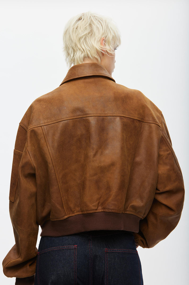 Rocky Leather Bomber