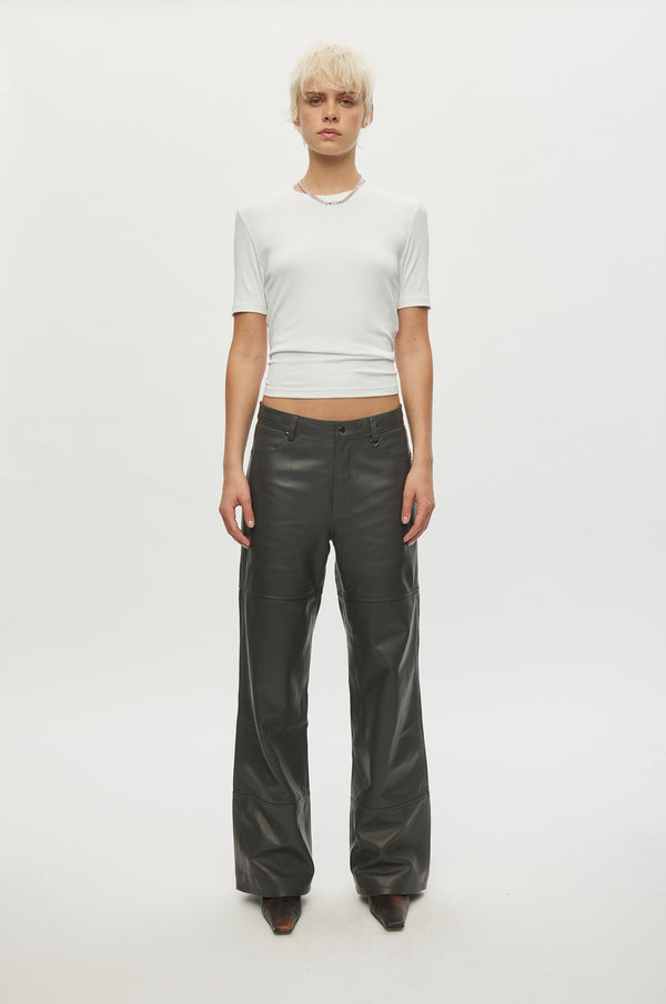 Time Leather Trousers