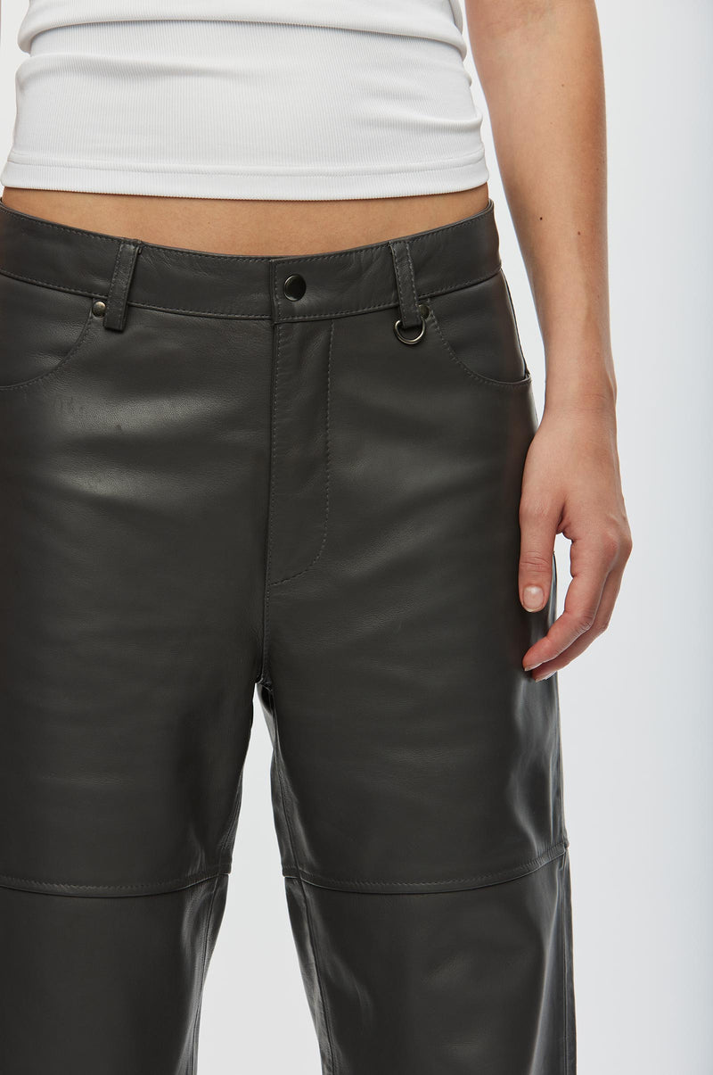 Time Leather Trousers