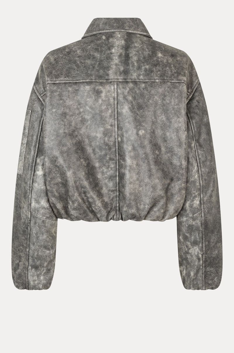 Bold Leather Bomber