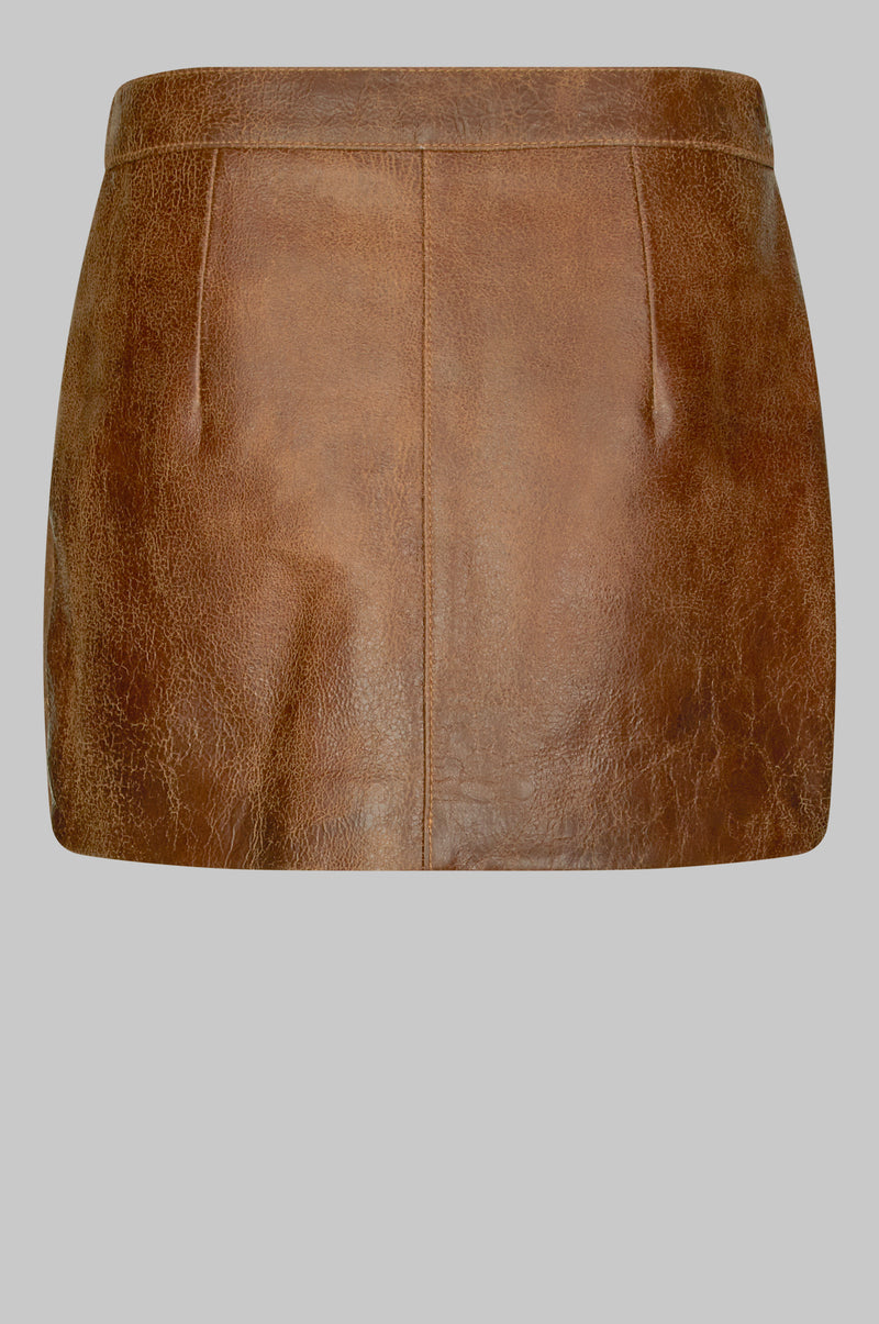 Rocky Leather Skirt oval square